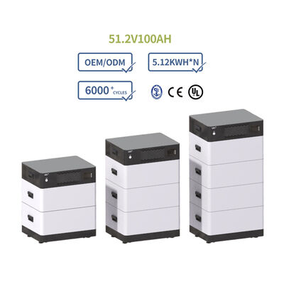 ราคาดี ระบบกักเก็บพลังงานแสงอาทิตย์ 10KWh 15KWh 20KWh 51.2V 80A แบตเตอรี่ LifePO4 แบบชาร์จไฟได้พร้อม CE UL ออนไลน์
