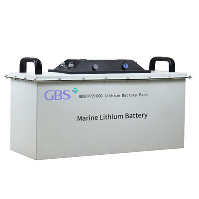 ราคาดี GBS GBSFP72100C แบตเตอรี่ลิเธียม LiFePO4 แบบ Deep Cycle 76.8V 100Ah พร้อม BMS 3000 Cycles สำหรับใช้งานในเรือ อุณหภูมิใช้งาน -20C ถึง 65C กำลังไฟสูงสุด 7.68KW ออนไลน์